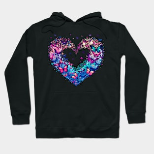 Butterfly Heart Love Hoodie